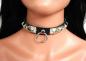Preview: Lederhalsband Pyramidennieten & Ring