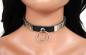 Preview: Lederhalsband Plattennieten & Ring