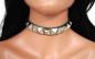 Preview: Lederhalsband Pyramidennieten