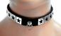 Preview: Fetisch Halsband Sterne Mit Ring