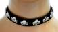 Preview: Fetisch Halsband Totenköpfe