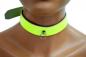 Preview: Gothic Choker Neon Yellow With Ring