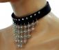 Preview: Gothic Halsband Steine Mit Ketten