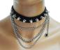 Preview: Gothic Halsband Killernieten & Ketten