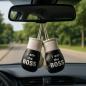 Preview: I Am The Boss Mini Boxhandschuhe am Rückspiegel