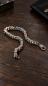 Preview: Kurze Metall Wallet Chain mit filigranen Fahrradketten-Gliedern