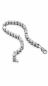 Preview: Kurze Wallet Chain im Fahrradketten-Look aus rostfreiem Metall