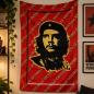 Preview: Che Guevara Hasta La Victoria Siempre Posterfahne mit rotem politischen Posterdesign