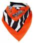 Preview: Orange Zebra Print Cotton Bandana Headwrap