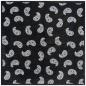 Preview: Bandana Head Wrap Scarf Paisley Black