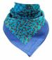 Preview: Bandana Head Wrap Scarf Blue Squares