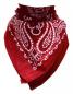 Preview: Bandana Scarf Paisley Wine Red