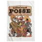 Preview: Looney Tunes Western Posterfahne mit Cartoon-Figuren im Cowboy-Design