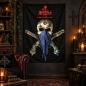 Preview: Alchemy Gothic The Crossroads Posterfahne mit Totenschädel blauem Bandana und gekreuzten Pistolen