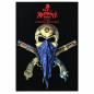 Preview: Alchemy Gothic Skull and Guns Wandfahne im düsteren Dark-Western-Stil