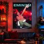 Preview: Eminem Live On Stage Posterfahne mit roter Konzertbeleuchtung