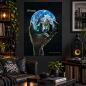 Preview: D12 World Posterfahne mit Globus in einer knöchernen Hand