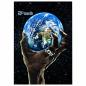 Preview: D12 World Wandfahne mit dunklem Album-Artwork und Erdmotiv