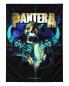 Preview: Pantera Winterland Wandfahne mit dunklem Schädel- und Skelettdesign