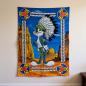 Preview: Bugs Bunny poster flag with feather headdress and Western desert design