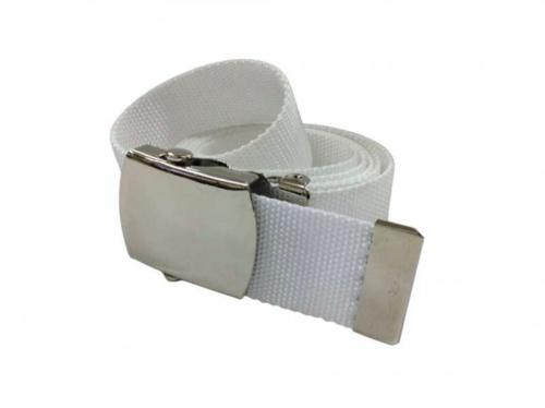 Kids Canvas Belt White