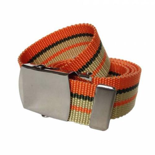 Canvas Kindergürtel Braun & Orange
