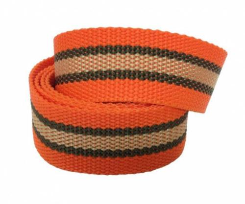 Canvas Kindergürtel Orange & Grün
