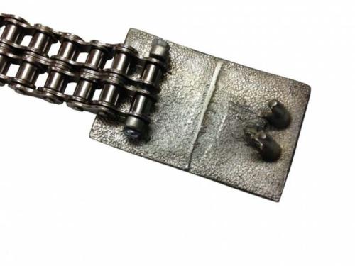 Verchromter 2-reihiger Motorradketten Gürtel
