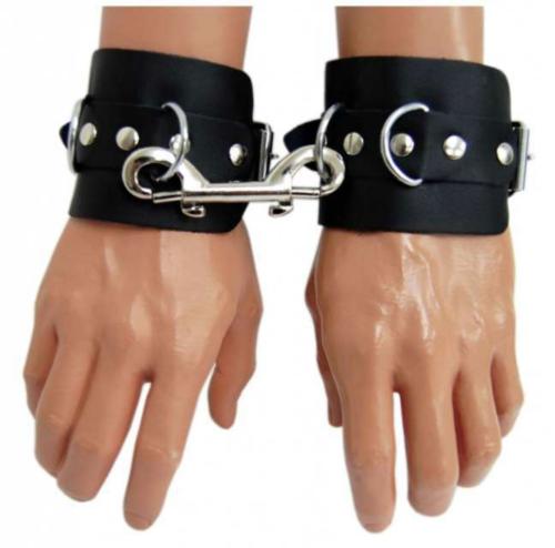 Black Wrist Bondage Set