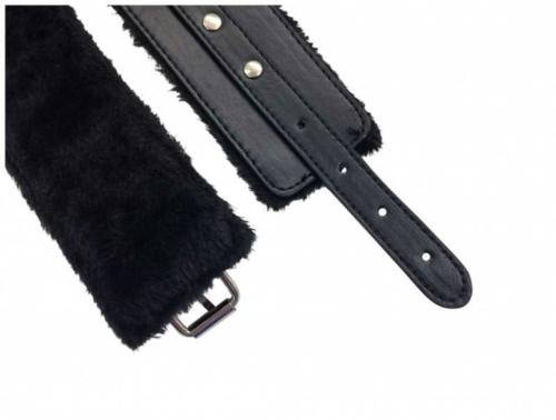 Black Wrist and Ankle Bondage Set