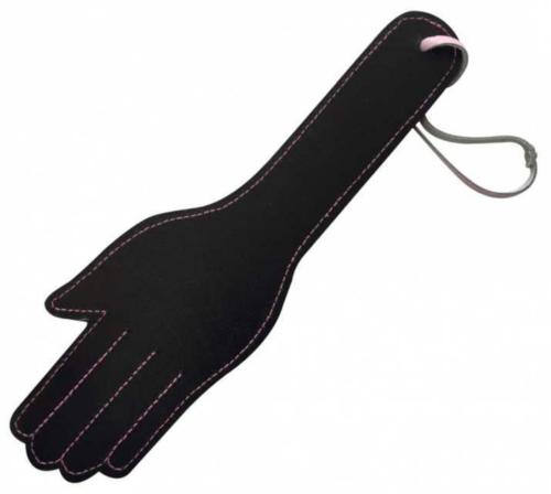 Wende-paddelpeitsche In Handform Schwarz & Lila