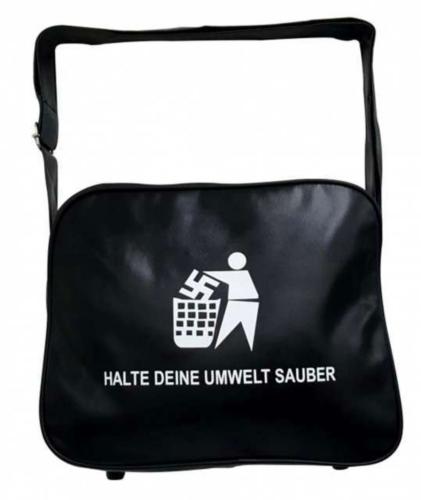 Halt Deine Umwelt Sauber Retro Collegetasche