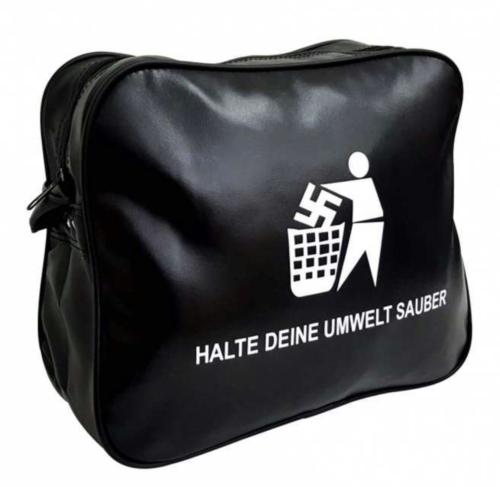 Halt Deine Umwelt Sauber Retro Collegetasche