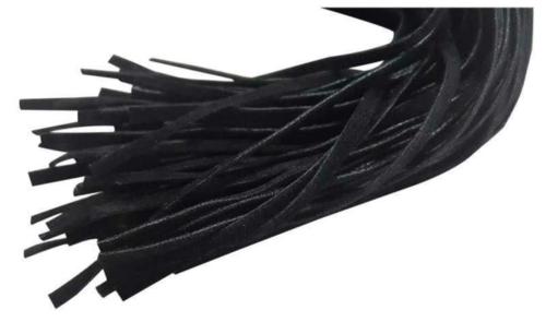 Veloursleder Flogger In Schwarz