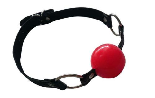 Rubber Mouth Gag Red Ball