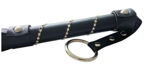 Leder Flogger Mit Strassteinengriff