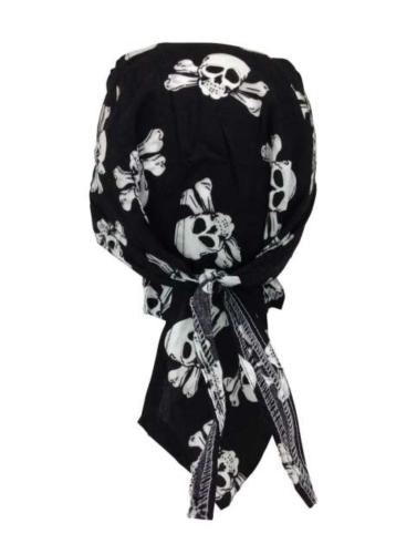 Biker Bandana Cap Schwarz & Totenköpfe