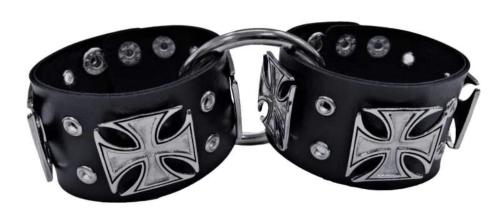 Cross Studded Wrist Bondage Set