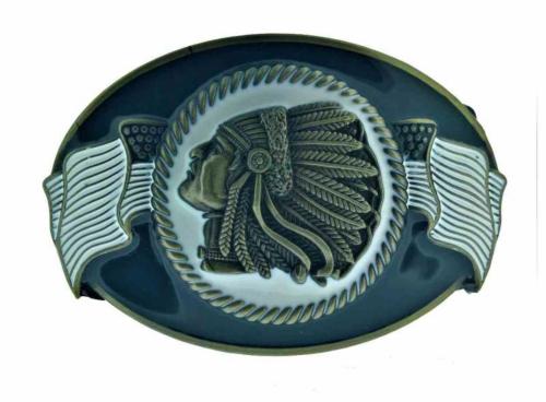 Gürtelschnalle Häuptling Apache USA