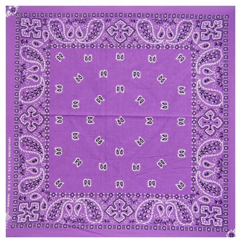 XL Bandana Paisley Pattern Lilac