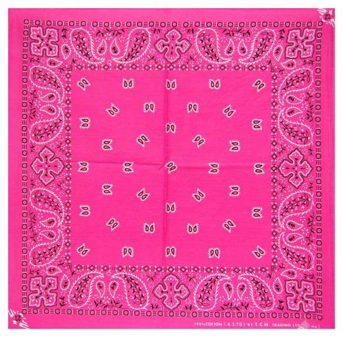 XL Bandana Scarf Paisley Pink