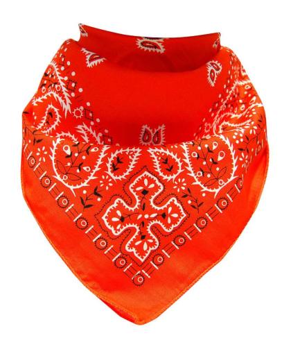 XL Bandana Scarf Paisley Orange