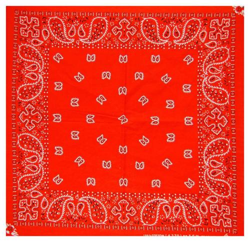 XL Bandana Scarf Paisley Orange