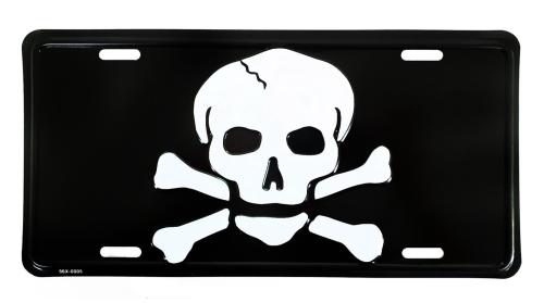 Tin Sign Skull