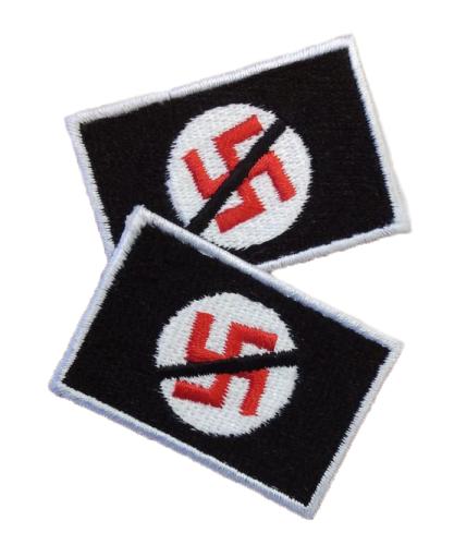 Aufnäher Anti Nazi - 2er Pack