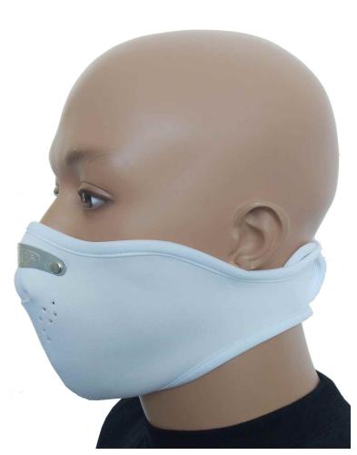 Biker Maske Weiß