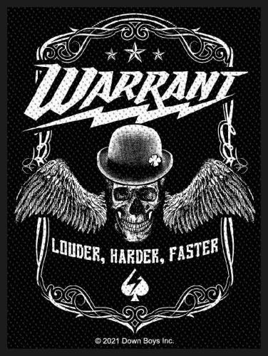 Aufnäher Warrant Louder Harder Faster Patch