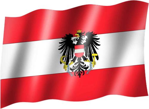 Fahne Österreich Wappen Flagge