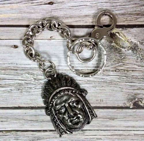 Red Indian Keychain Carabiner Key Ring