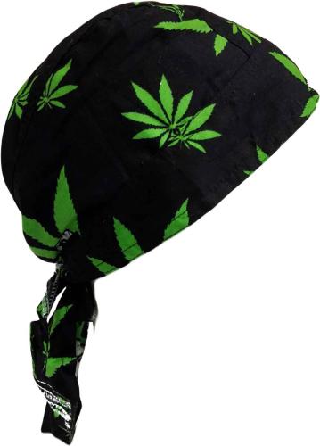 Fitted Bandana Cap Cannabis Weed